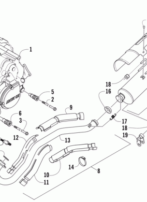 ENGINE AND EXHAUST