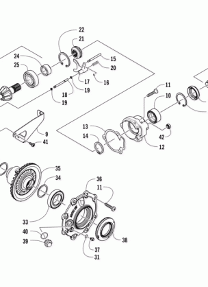 FRONT DRIVE GEARCASE ASSEMBLY