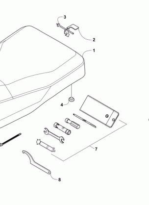 SEAT BATTERY AND TOOL KIT ASSEMBLIES