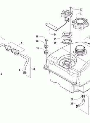 GAS TANK ASSEMBLY