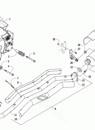 ENGINE AND EXHAUST