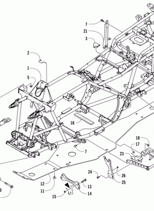 FRAME AND RELATED PARTS