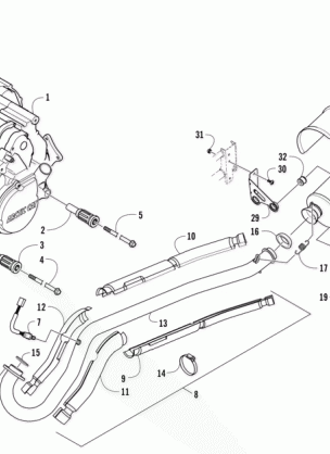 ENGINE AND EXHAUST