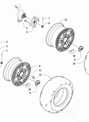 WHEEL AND TIRE ASSEMBLY