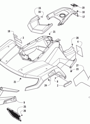 FRONT BODY AND HEADLIGHT ASSEMBLY