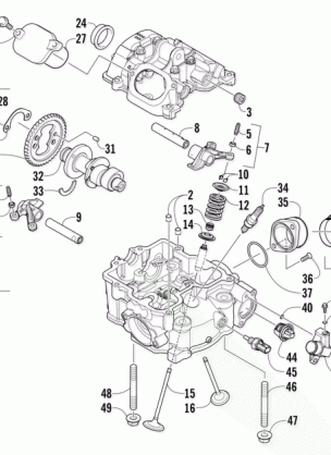CYLINDER HEAD AND CAMSHAFT / VALVE  ASSEMBLY