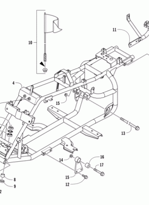 FRAME AND RELATED PARTS ASSEMBLY