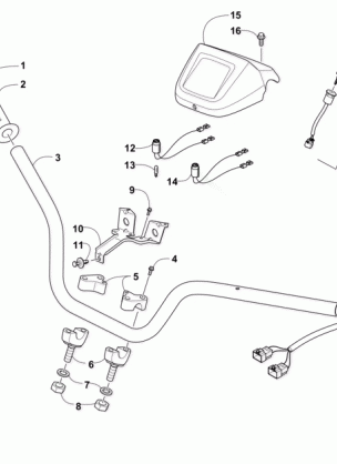 HANDLEBAR AND CONTROL ASSEMBLY