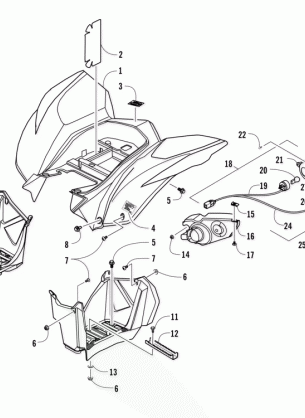 REAR BODY AND TAILLIGHT ASSEMBLY