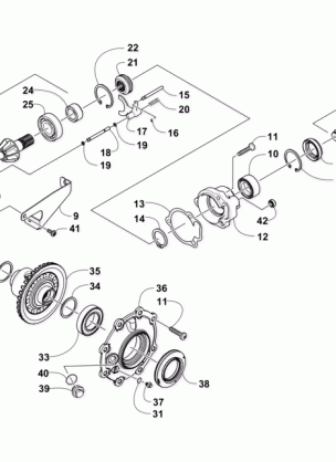 FRONT DRIVE GEARCASE ASSEMBLY