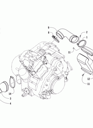 CASE / BELT COOLING ASSEMBLY