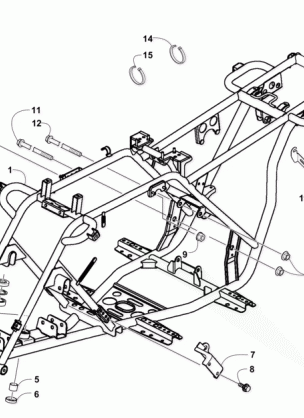 FRAME AND RELATED PARTS ASSEMBLY