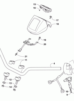 HANDLEBAR AND CONTROLS ASSEMBLY