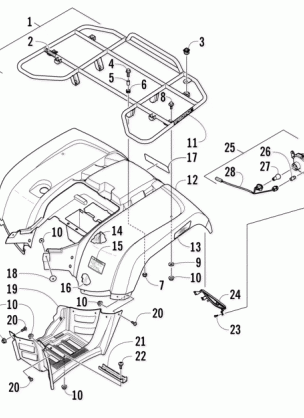 REAR RACK BODY PANEL AND FOOTWELL ASSEMBLIES