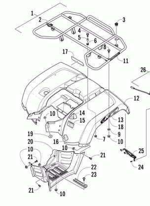 REAR RACK BODY PANEL AND FOOTWELL ASSEMBLIES