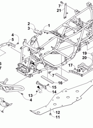 FRAME AND RELATED PARTS