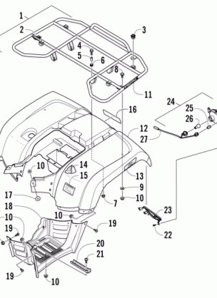 REAR RACK BODY PANEL AND FOOTWELL ASSEMBLIES