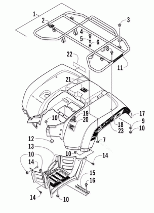 REAR RACK BODY PANEL AND FOOTWELL ASSEMBLIES