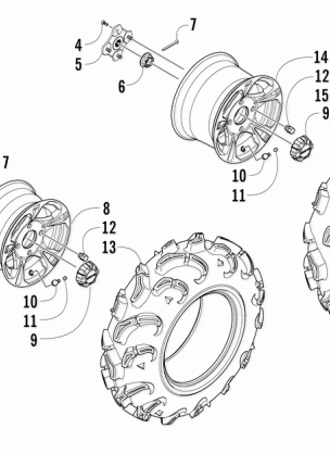 WHEEL AND TIRE ASSEMBLY