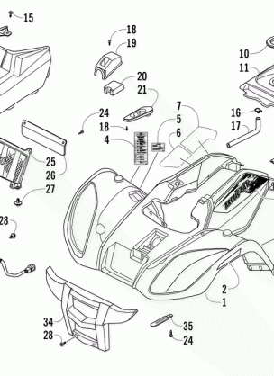 FRONT BODY PANEL AND HEADLIGHT ASSEMBLIES