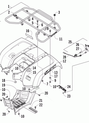 REAR RACK BODY PANEL AND FOOTWELL ASSEMBLIES