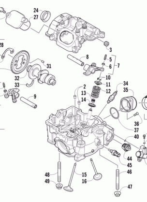 CYLINDER HEAD AND CAMSHAFT / VALVE ASSEMBLY