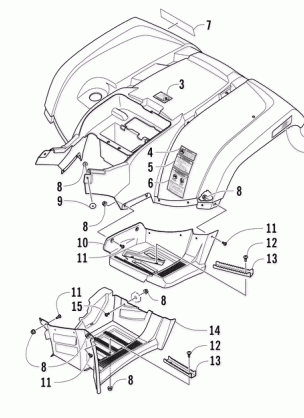 REAR BODY PANEL AND FOOTWELL ASSEMBLIES