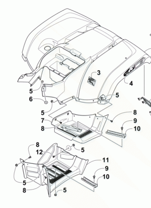 REAR BODY PANEL AND FOOTWELL ASSEMBLIES