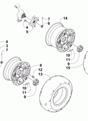 WHEEL AND TIRE ASSEMBLY