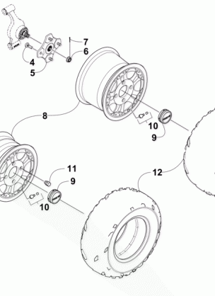 WHEEL AND TIRE ASSEMBLY