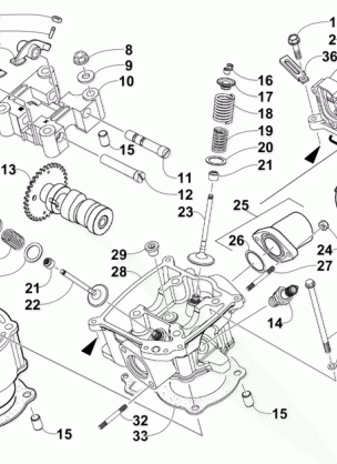 CYLINDER HEAD AND CAMSHAFT / VALVE ASSEMBLY