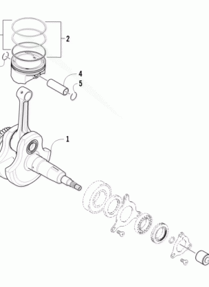 CRANKSHAFT AND PISTON ASSEMBLY