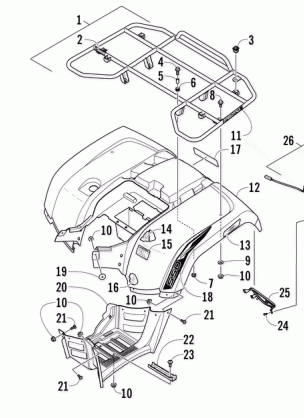 REAR RACK BODY PANEL AND FOOTWELL ASSEMBLIES