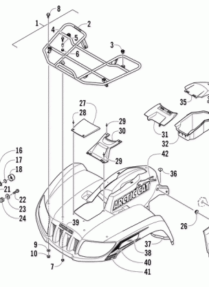 FRONT RACK BODY PANEL AND HEADLIGHT ASSEMBLIES