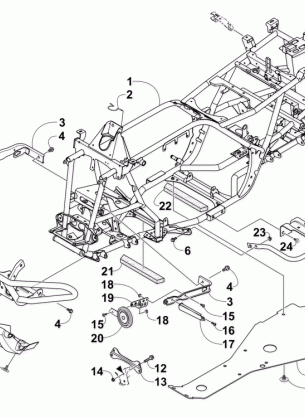 FRAME AND RELATED PARTS