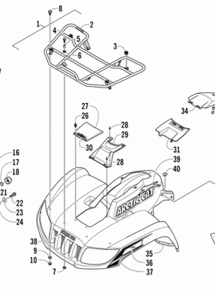 FRONT RACK BODY PANEL AND HEADLIGHT ASSEMBLIES