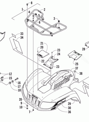 FRONT RACK BODY PANEL AND HEADLIGHT ASSEMBLIES