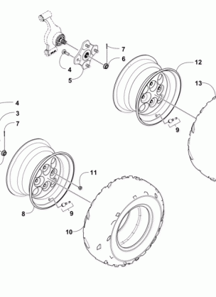 WHEEL AND TIRE ASSEMBLY