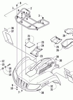 FRONT RACK BODY PANEL AND HEADLIGHT ASSEMBLIES