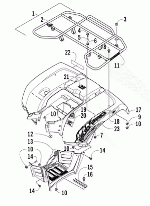 REAR RACK BODY PANEL AND FOOTWELL ASSEMBLIES