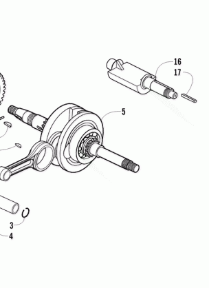 PISTON AND CRANKSHAFT ASSEMBLY