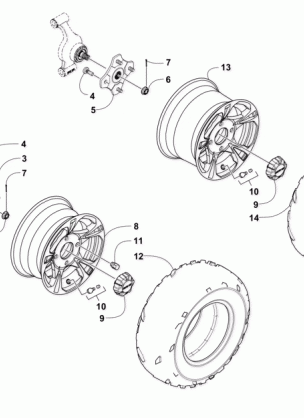 WHEEL AND TIRE ASSEMBLY