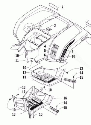 REAR BODY PANEL AND FOOTWELL ASSEMBLIES