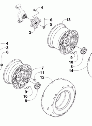 WHEEL AND TIRE ASSEMBLY