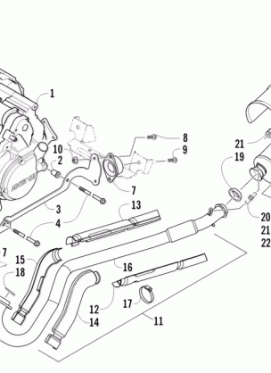 ENGINE AND EXHAUST