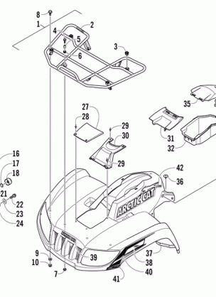 FRONT RACK BODY PANEL AND HEADLIGHT ASSEMBLIES