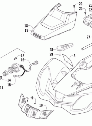 FRONT BODY AND HEADLIGHT ASSEMBLY