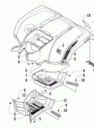 REAR BODY PANEL AND FOOTWELL ASSEMBLIES