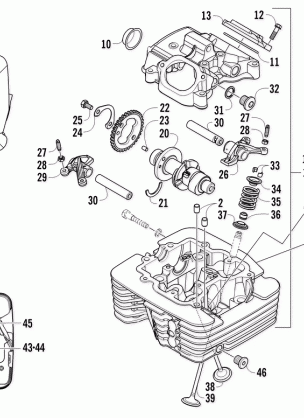 CYLINDER HEAD AND CAMSHAFT / VALVE ASSEMBLY