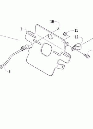 LICENSE PLATE HOLDER ASSEMBLY